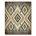 Tribal Diamond Earth Tone Rug