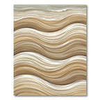 Earthy Sand Wave Abstract Area Rug