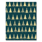 Golden Khaki Pine Tree Repeat Rug