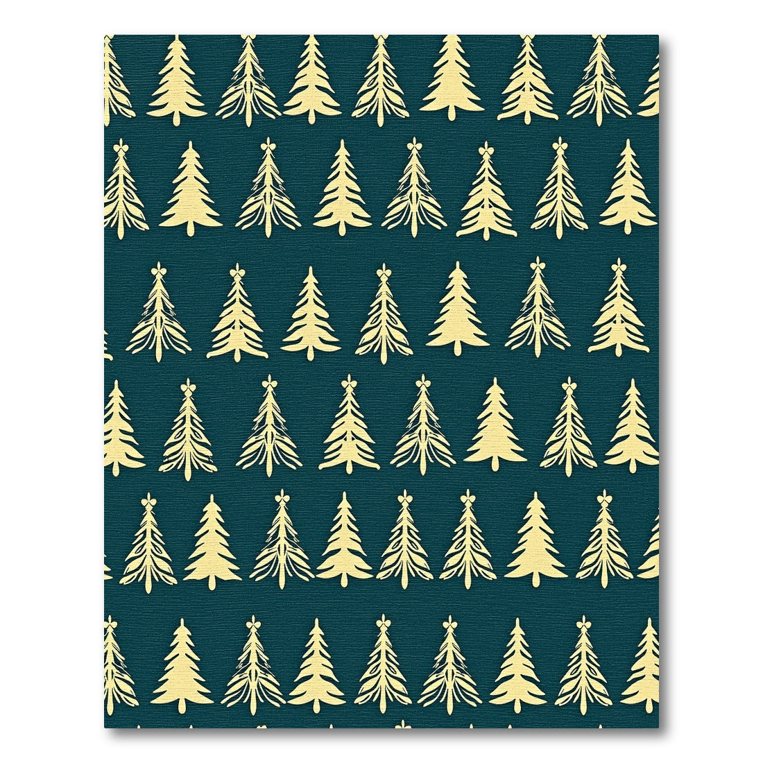 Golden Khaki Pine Tree Repeat Rug