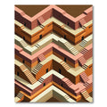 Terracotta Pink Isometric Structure Rug