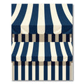 Navy and Cream Nautical Striped Accent Rug