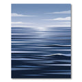 Blue Horizon Abstract Water Rug
