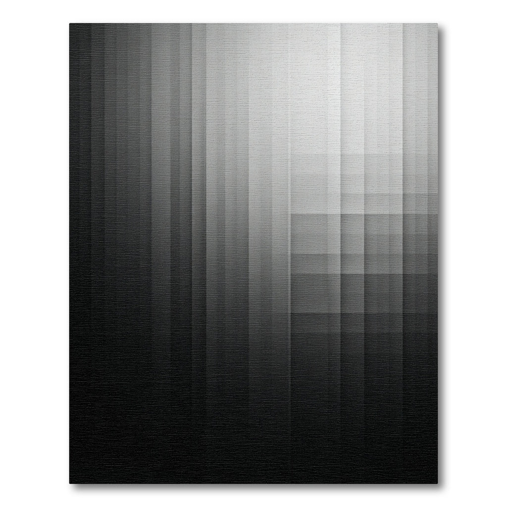 Minimalist Monochrome Linear Gradient Abstract Rug