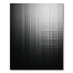 Minimalist Monochrome Linear Gradient Abstract Rug
