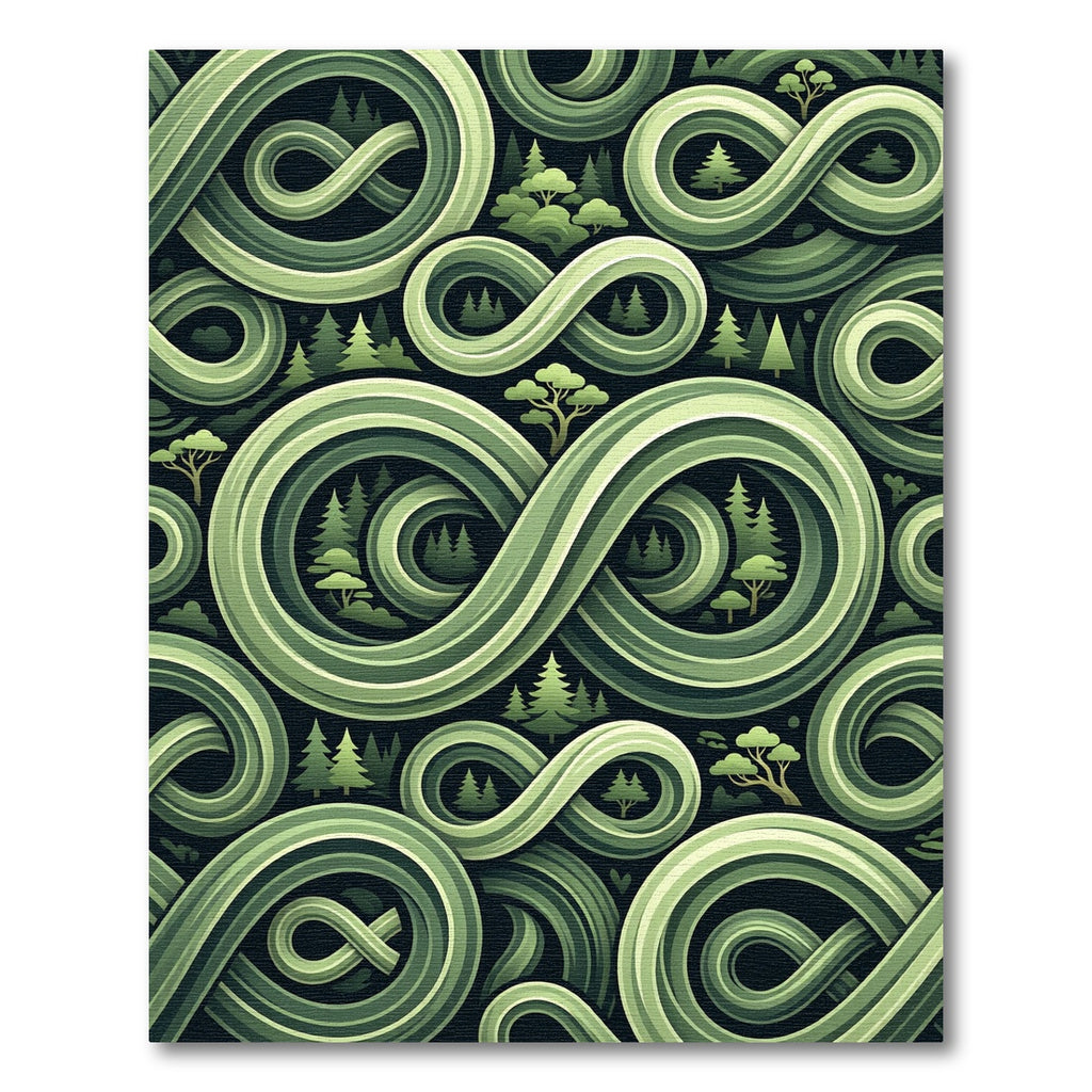 Verdant Forest Infinity Loops Rug