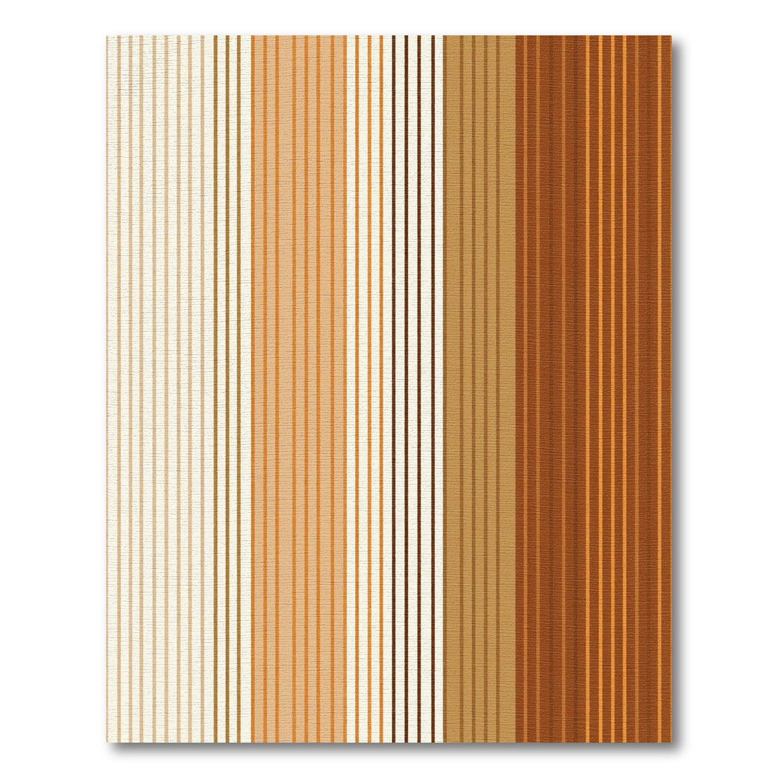 Warm Earth Tones Vertical Stripes Rug