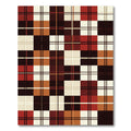 Rustic Red and Earthy Plaid Grid Rug