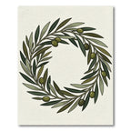 Olive Branch Wreath Botanical Rug