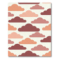 Crimson Coral Cloudscape Rug