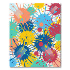 Vibrant Splatter Paint Chaos Rug