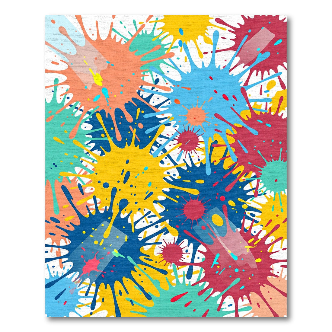Vibrant Splatter Paint Chaos Rug