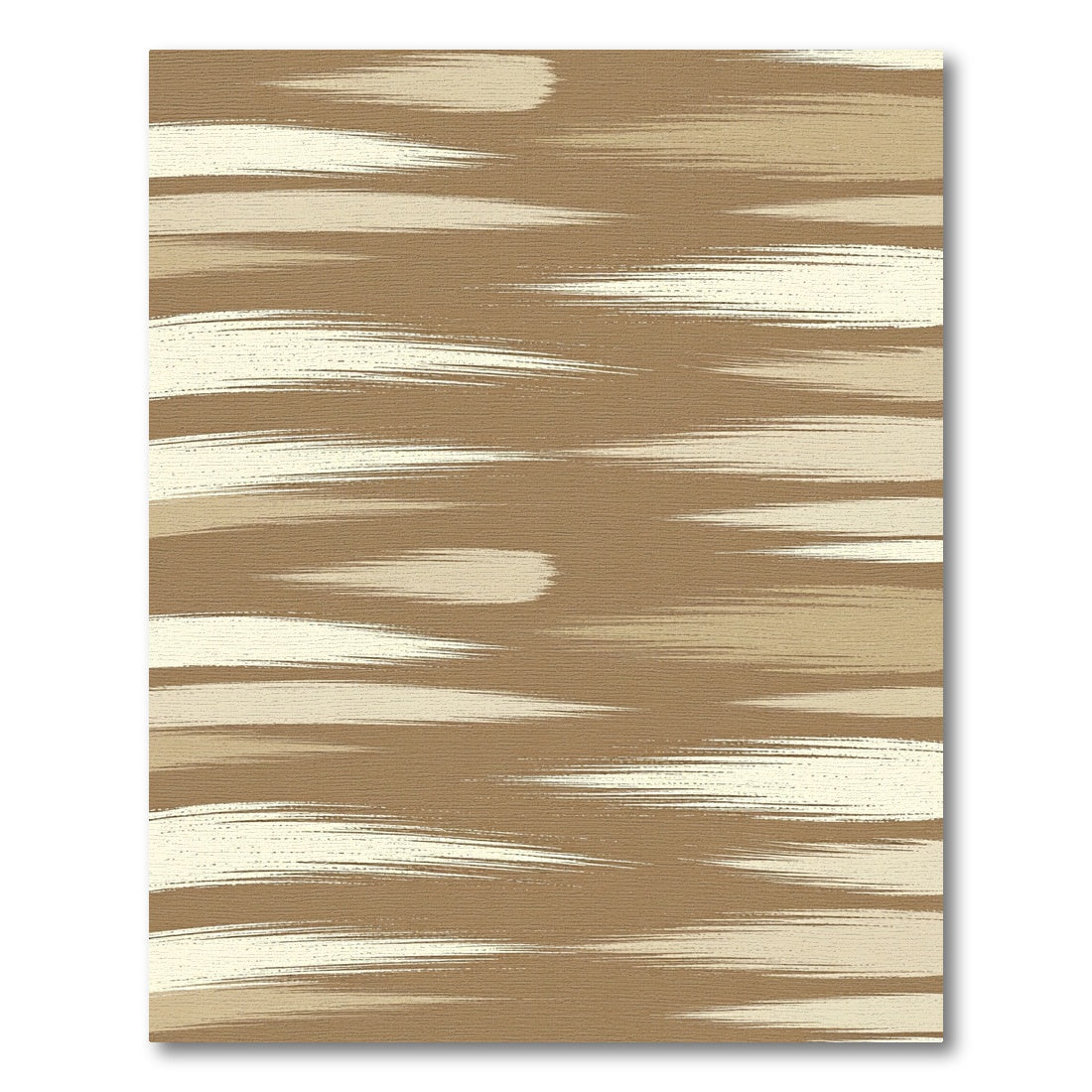 Modern Earth Tone Abstract Brush Stroke Rug