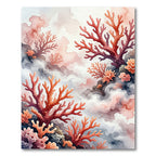Coral Reef Watercolor Ocean Abyss Rug