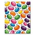 Playful Multicolored Jelly Bean Candy Abstract Rug