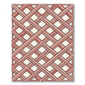 Terracotta Lattice Trellis Overlay Rug