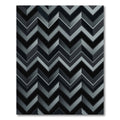 Monochromatic Chevron Stacking Rectangle Accents Rug