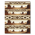 Southwest Desert Mesa Geometric Earth Rug