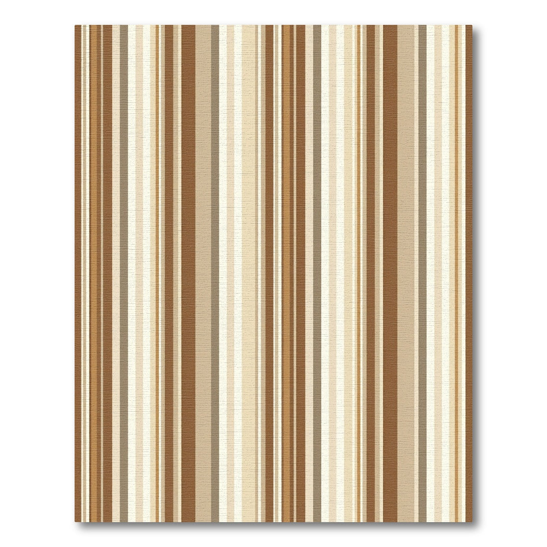Modern Earth Tone Striped Rug