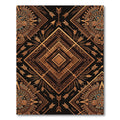 Aztec Gold Geometric Tribal Arrow Rug