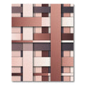 Modern Earthy Woven Geometric Block Rug