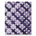 Deep Purple Diagonal Grid Rug