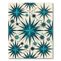 Teal Starburst Constellation Medallion Rug