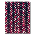 Crimson Gradient Droplet Collage Rug