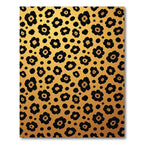 Gold Leopard Spot Minimalist Rug