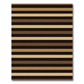 Modern Earthy Tones Linear Striped Rug