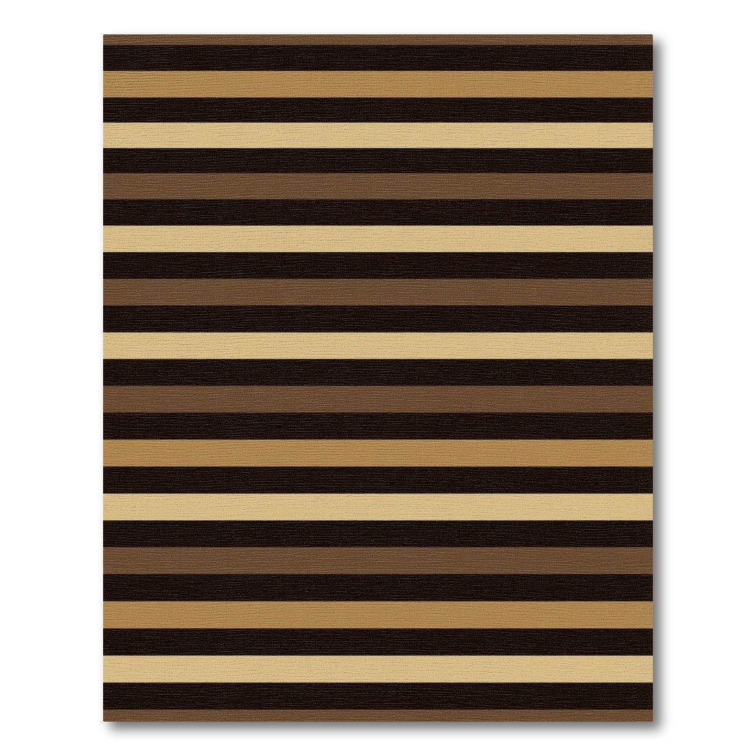 Modern Earthy Tones Linear Striped Rug