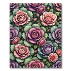 Romantic Rose Cabbage Garden Bloom Rug