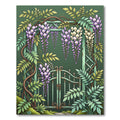 Purple Wisteria Garden Archway Rug