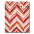 Terra Cotta Pink Chevron Layers Rug
