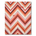 Terra Cotta Pink Chevron Layers Rug
