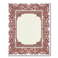 Rose Gold Swirl Border Frame Rug