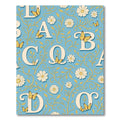 Whimsical Butterfly Daisy Alphabet Pattern Rug