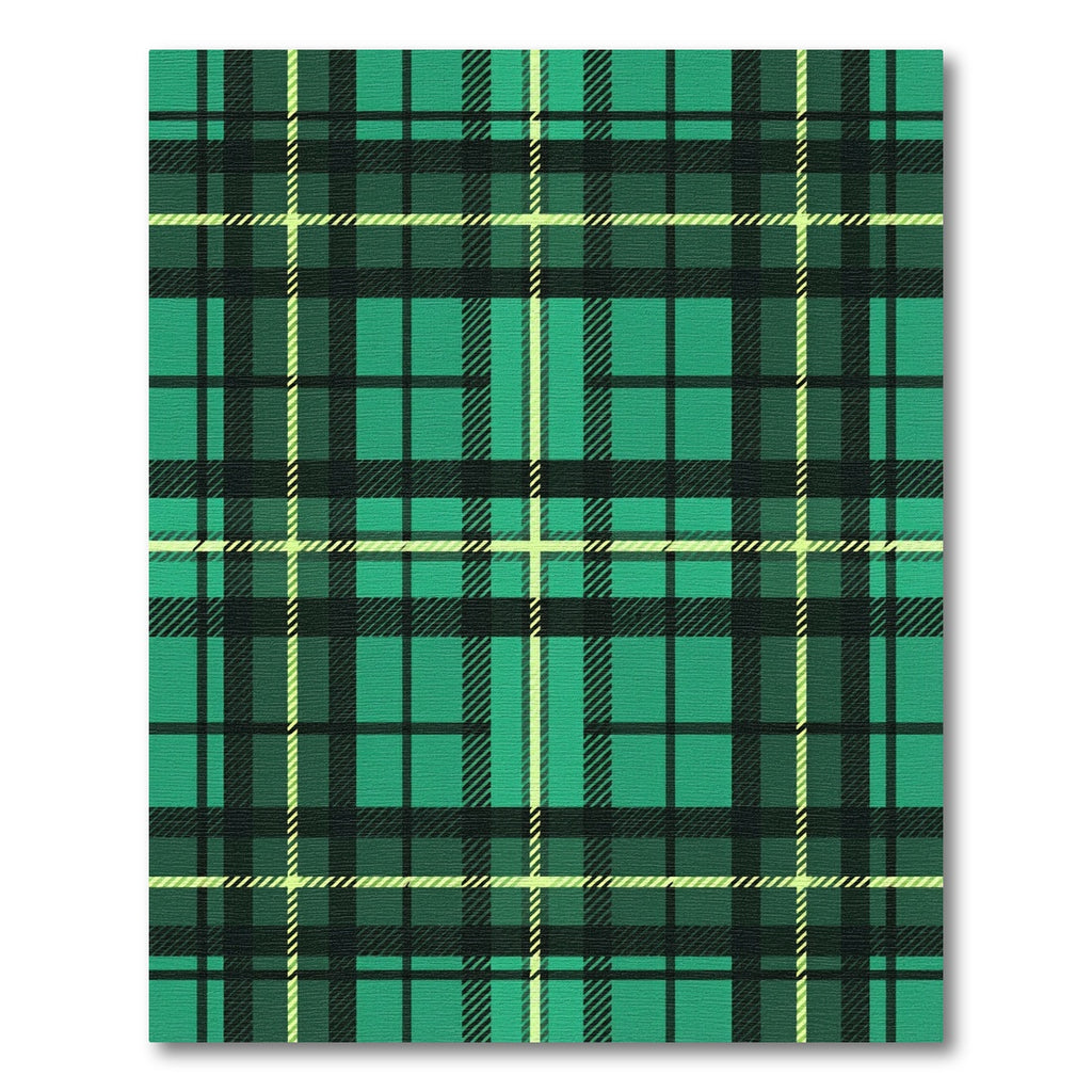 Classic Emerald Tartan Checked Plaid Rug