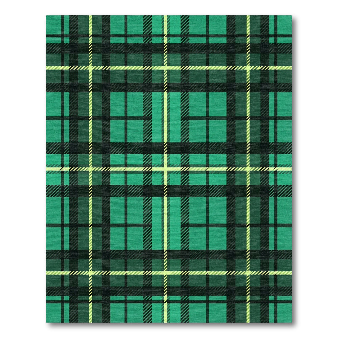 Classic Emerald Tartan Checked Plaid Rug