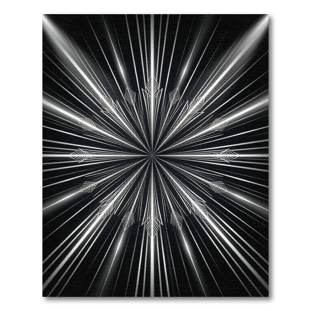 White Art Deco Sunburst Rays Rug