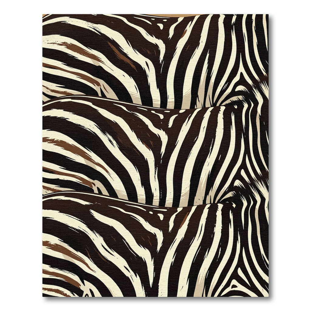 Bold Zebra Stripe Abstract Wave Rug