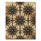 Desert Earth Toned Geometric Starburst Rug