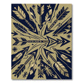 Golden Arrow Radial Minimalist Graphic Rug