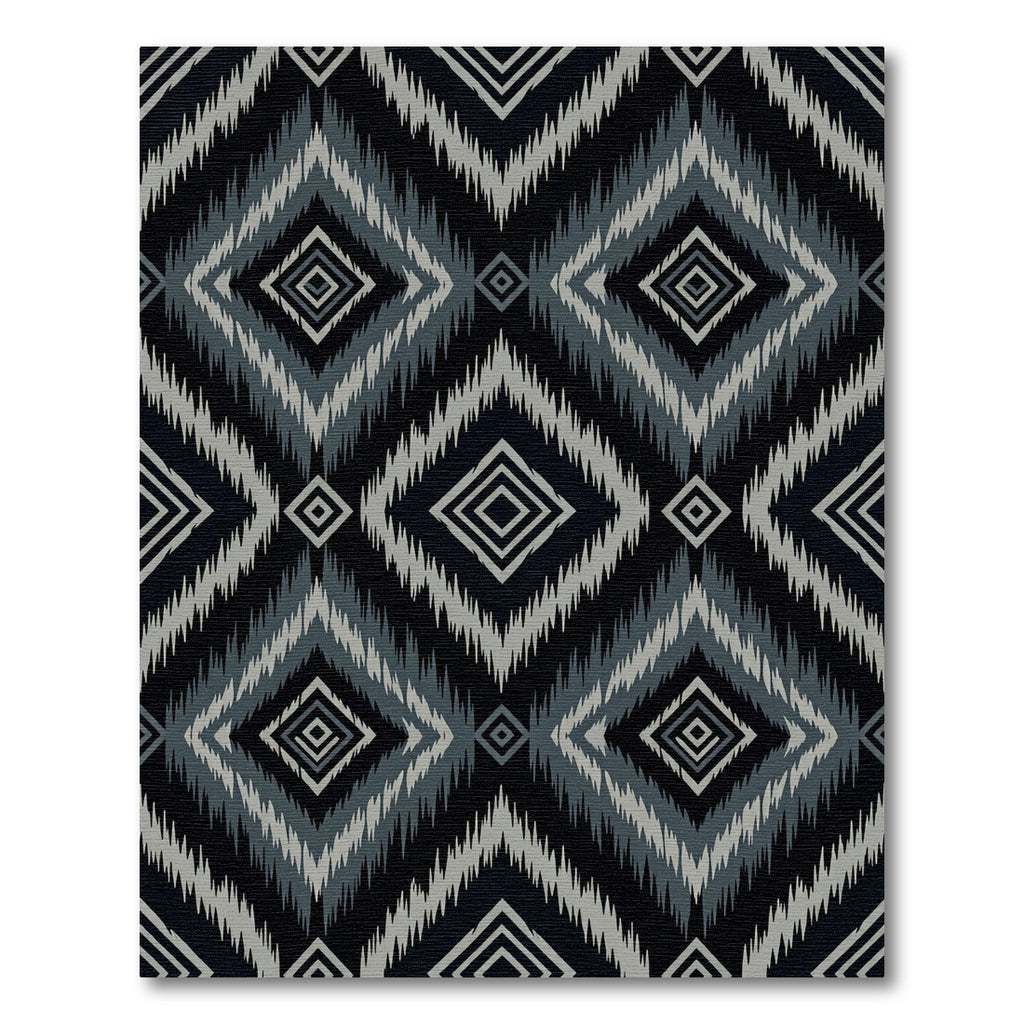 Gray Diamond Tribal Sun Rug
