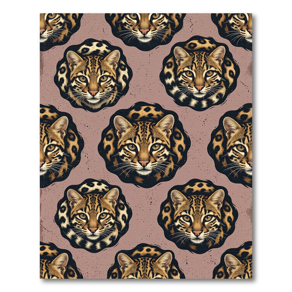 Fierce Leopard Spot Medallion Rug
