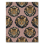 Fierce Leopard Spot Medallion Rug