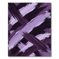 Purple Brushstrokes Abstract Rug