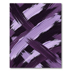 Purple Brushstrokes Abstract Rug