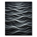 Monochromatic Abstract Swirl Waves Rug