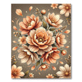 Peach Blossom Garden Arrangement Rug